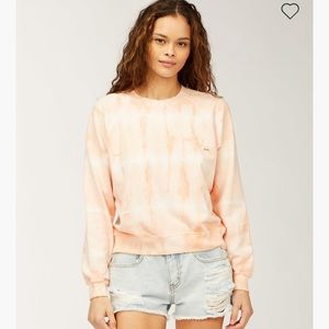 Billabong tie-dye crew neck sweatshirt- NEVER WORN